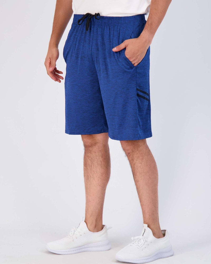 REALESSENTIALS Real Essentials Menâ€™s 5 Pack: 9" Dry-Fit Shorts â€“ Athletic Gym, Workout, Basketball, Running, Casual Lounge Active Pockets, Set 8, M - Image 2